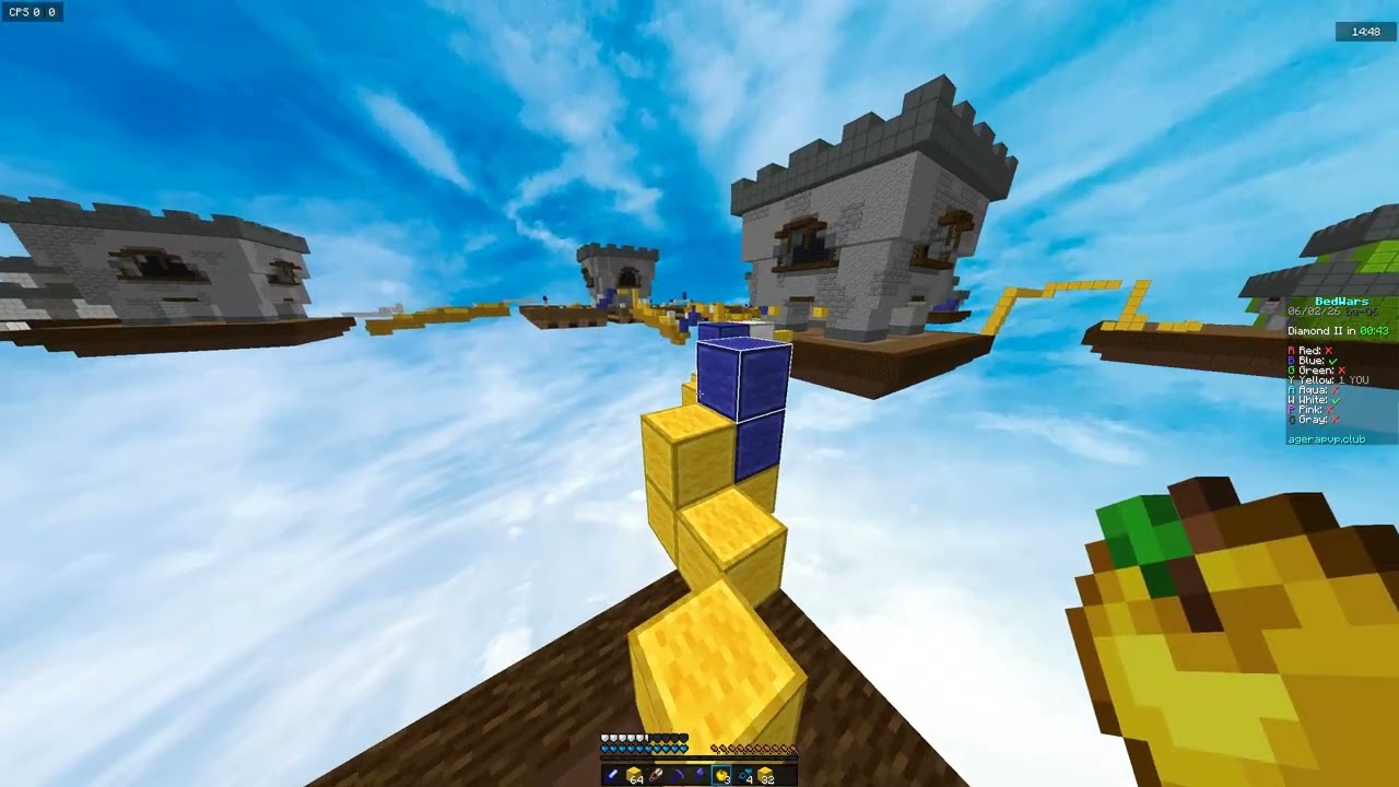 Граю в Bedwars на AgeraPvP Club!