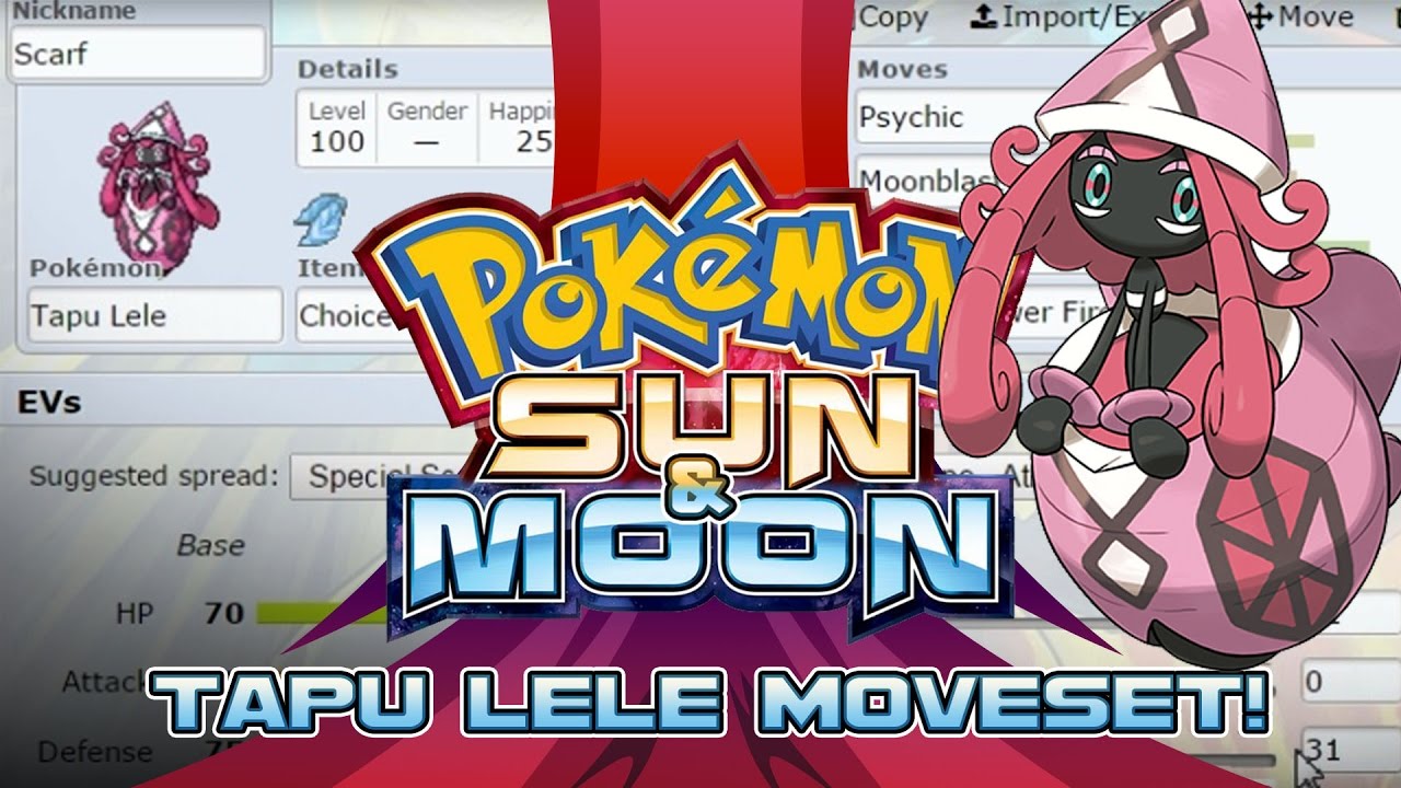 Tapu Lele Moveset Guide! How to use Tapu Lele! Pokemon Sun and Moon! w/ PokeaimMD!