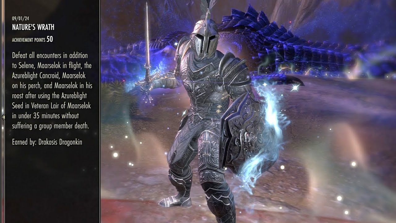 Lair of Maarselok Trifecta (Nature's Wrath) - Dragonknight Tank - Hardmode, NoDeath, Speedrun - ESO