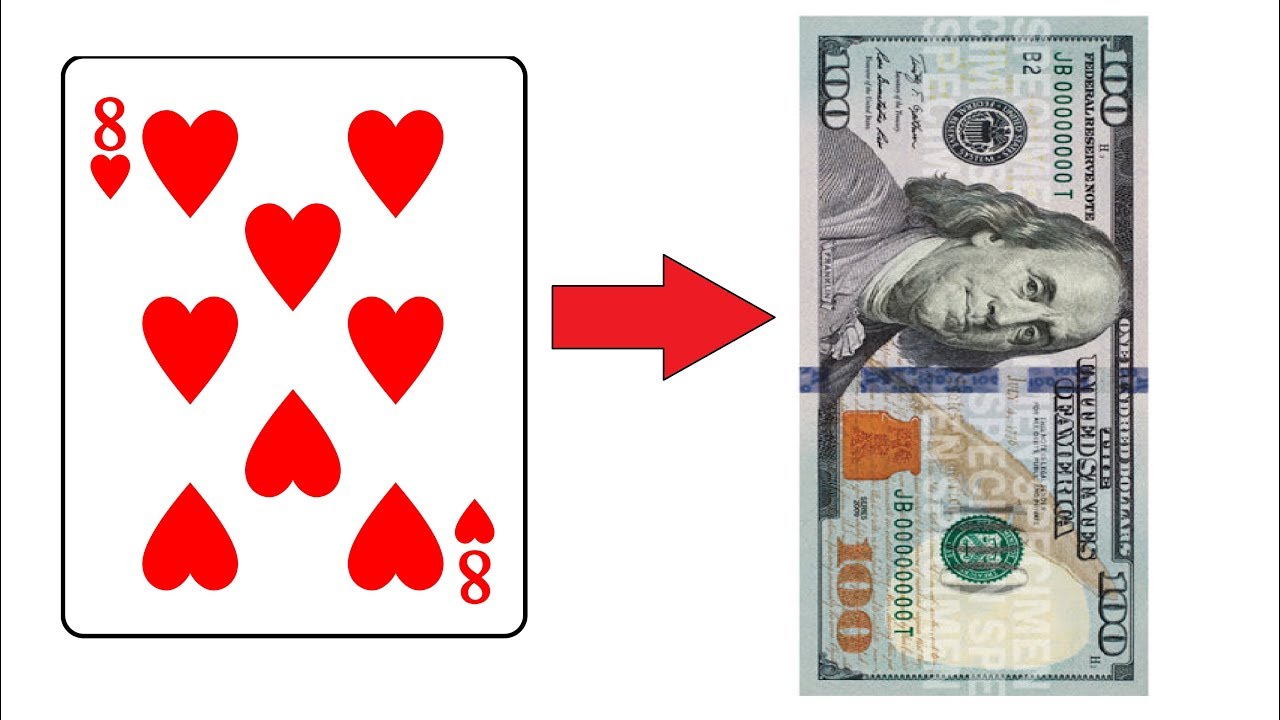 IMPOSSIBLE | MONEY CHANGE INTO CARD MAGIC TUTORIAL