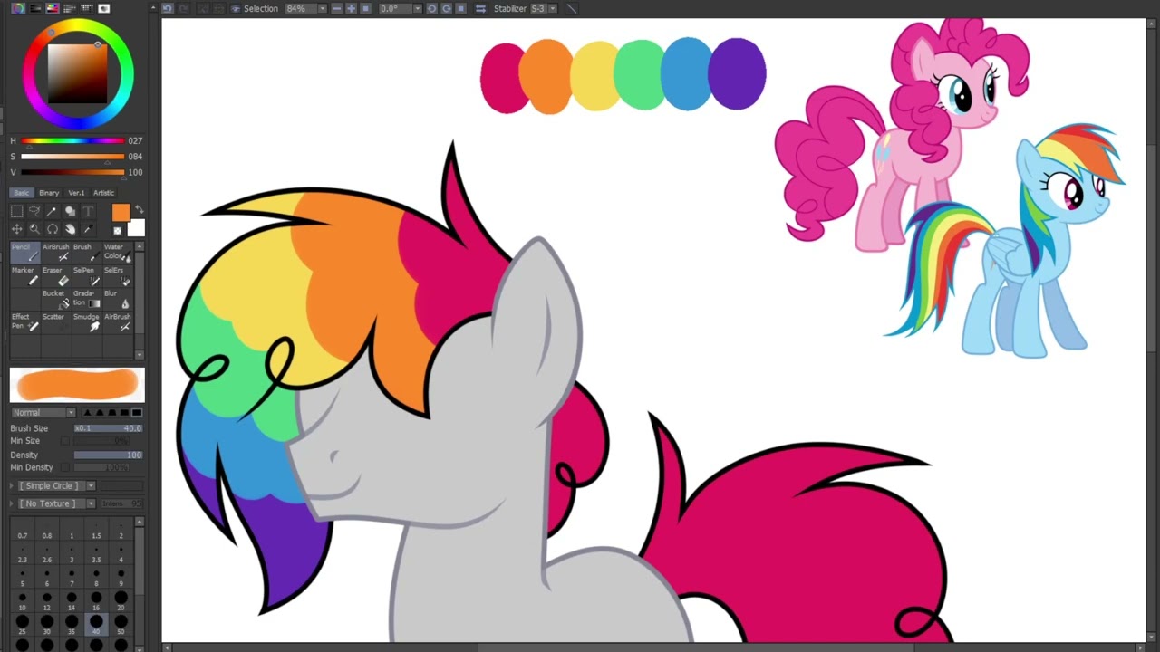⸜(｡˃ ᵕ ˂ )⸝♡ RAINBOW DASH + PINKIE PIE / SPEEDPAINT