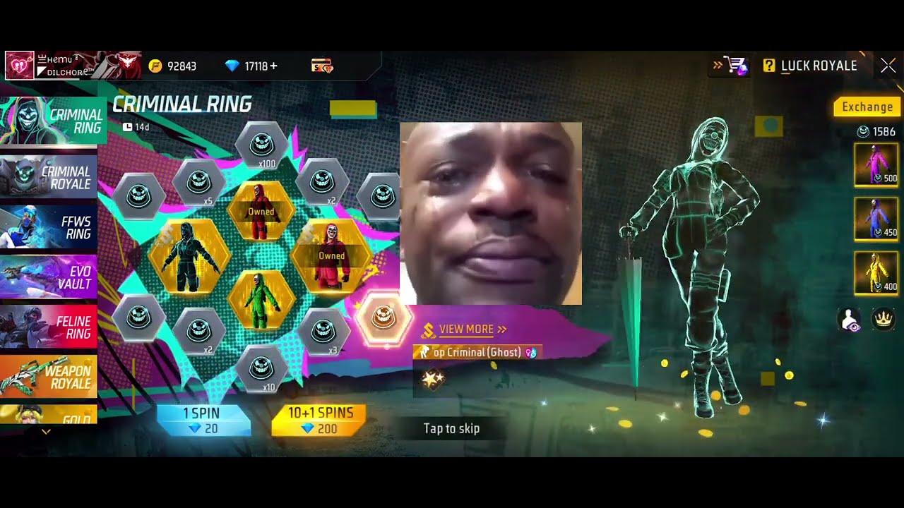 Part -1🥹NEW GHOST CRIMINAL EVENT| 28000+💎 DIMONDS COST 😰| FREE FIRE NEW EVENT| FF NEW EVENT ||