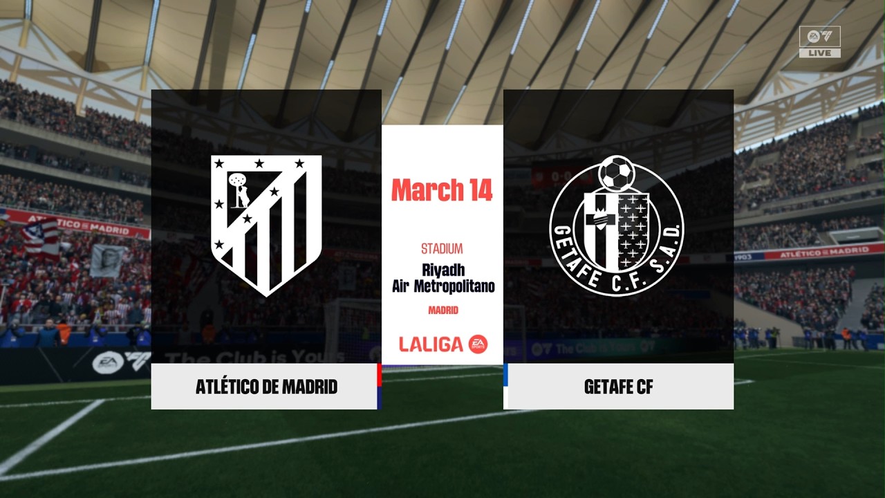 Atletico Madrid vs Getafe La Liga 2026 Prediction Round 28 Full Gameplay [PS5]