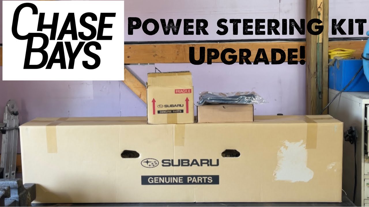 Chase bays Powersteering kit on the 2002 Subaru WRX Rocketwagon, plus STi swapped power steering!