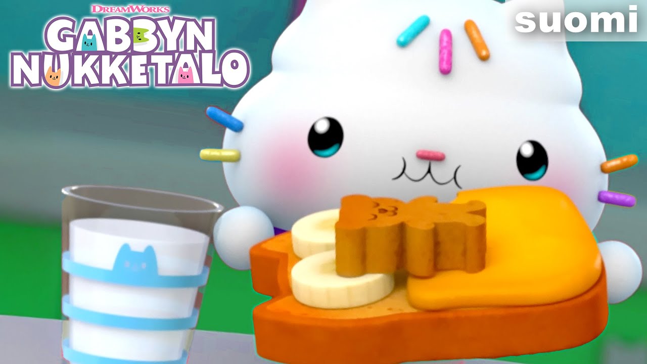Iltapalaa Kisulien kanssa! Tehdään leipänalleja 🐻🍞 | GABBYN NUKKETALO | Netflix