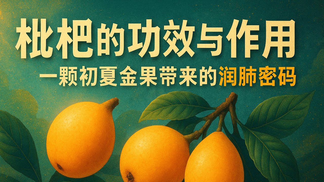 枇杷的功效与作用：一颗初夏金果带来的润肺密码