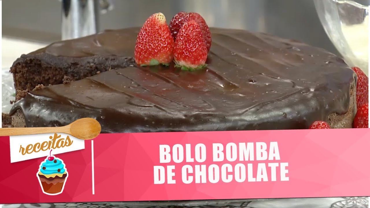 Bolo bomba de chocolate com cake designer Andrea Rangel - 02/04/19