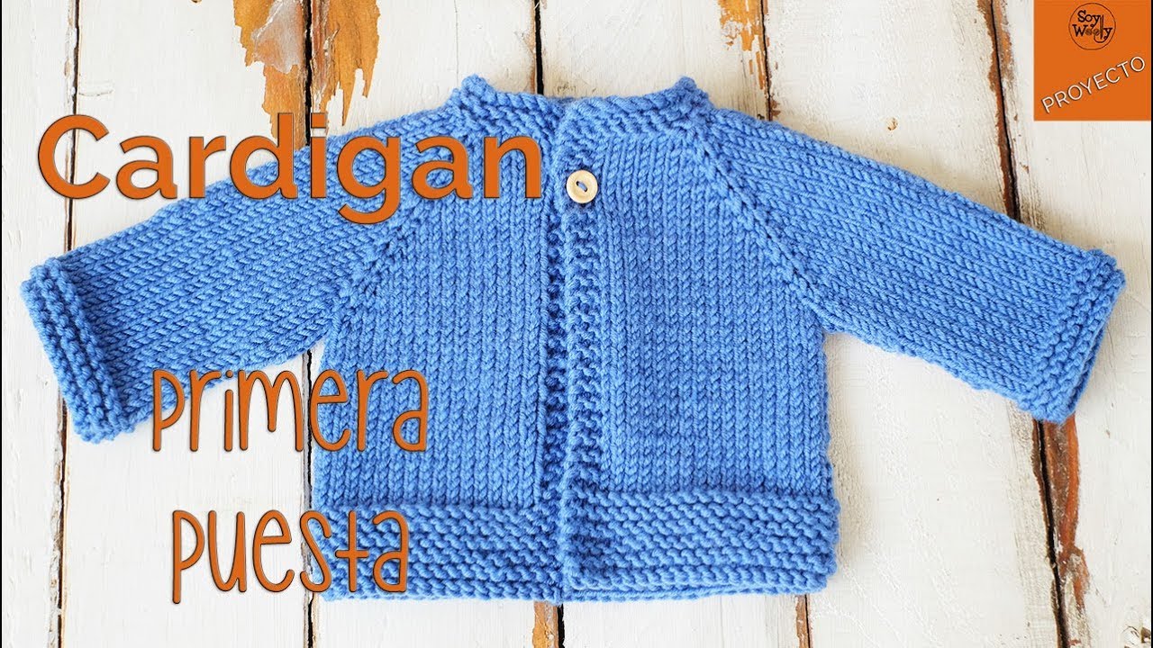 Cardigan Raglan Primera Puesta dos agujas - Parte 3
