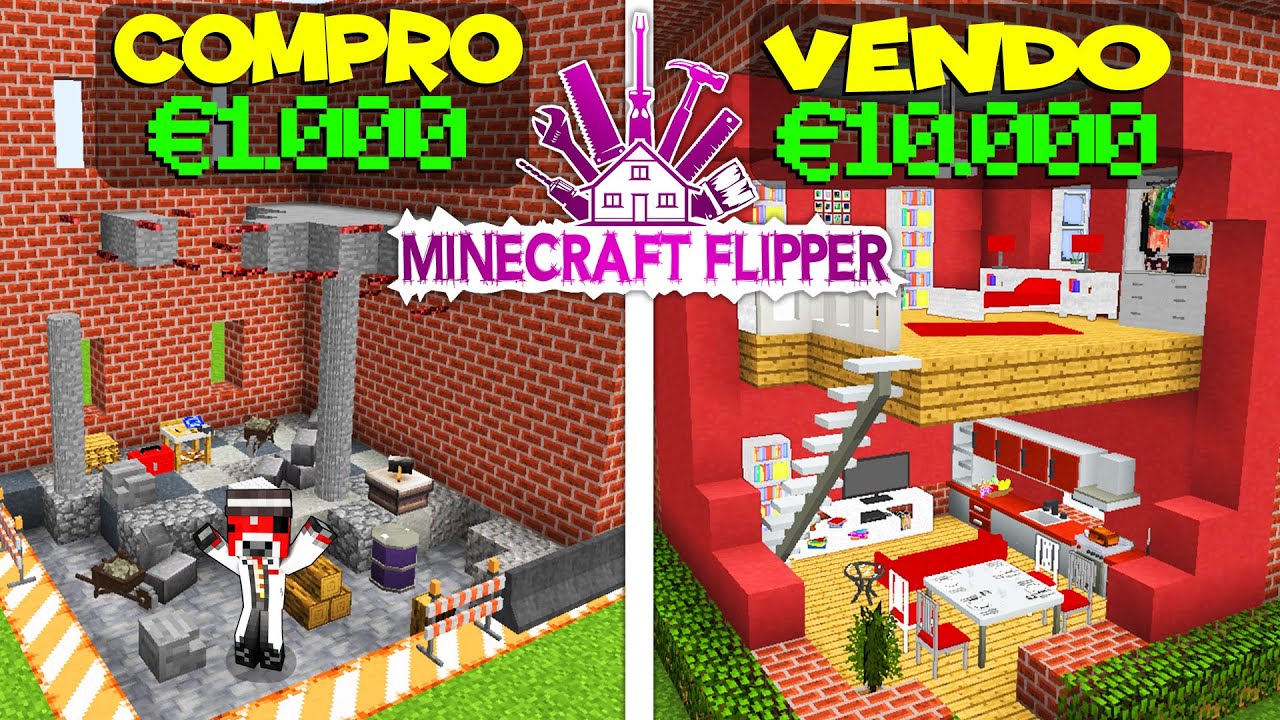 CASA POVERA DI CICO DIVENTA CASA RICCA! 🐮 - MINECRAFT FLIPPER