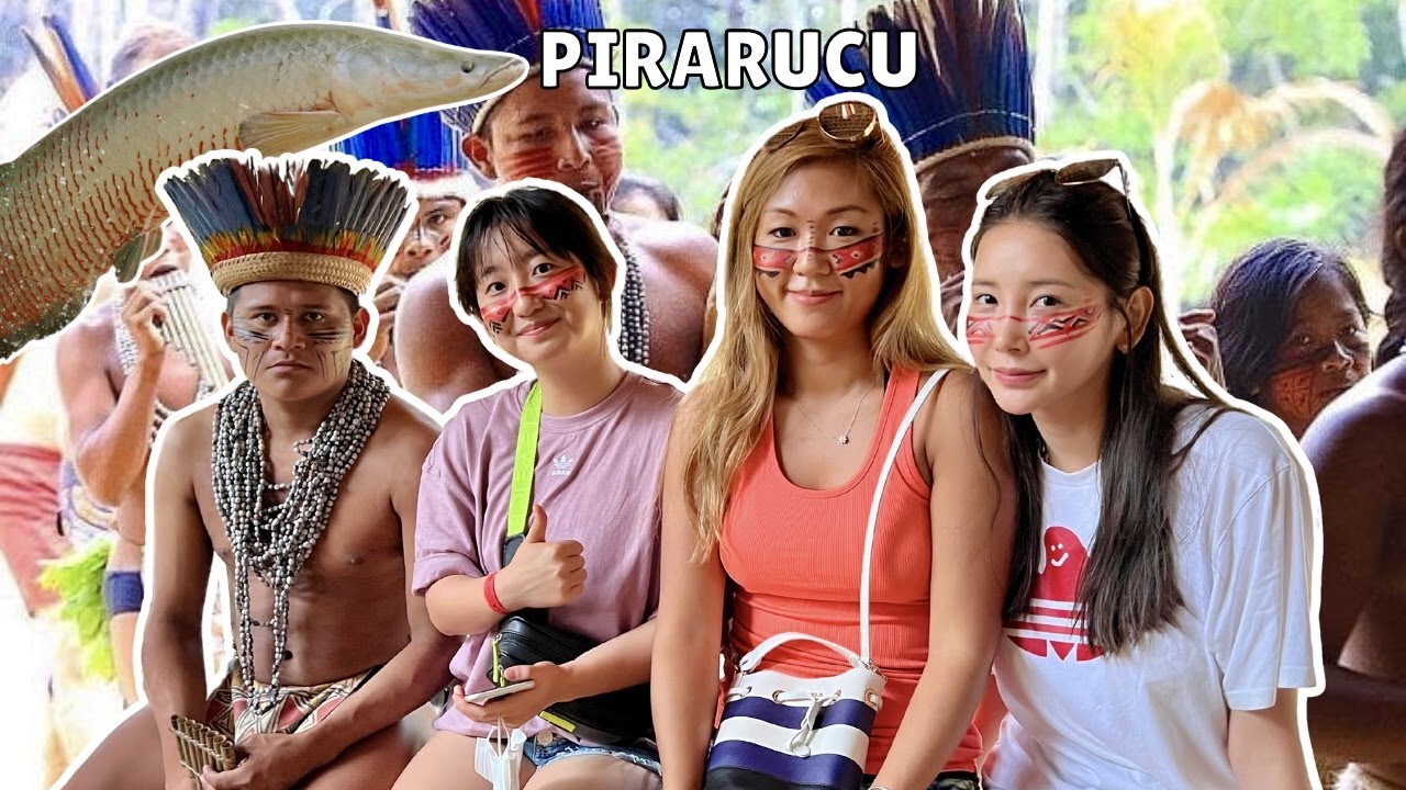 🌳Coreanas visitam indígenas na Amazônia [tbm pescamos pirarucu]
