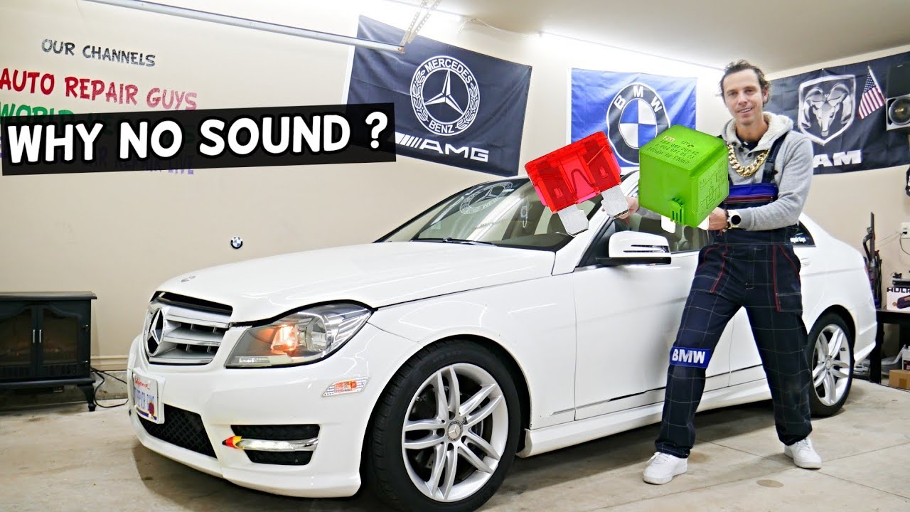 WHY NO SOUND FROM RADIO SPEAKERS MERCEDES W204 C250 C300 C180 C200 C220 C280 C320 C350 CDI BLUETEC
