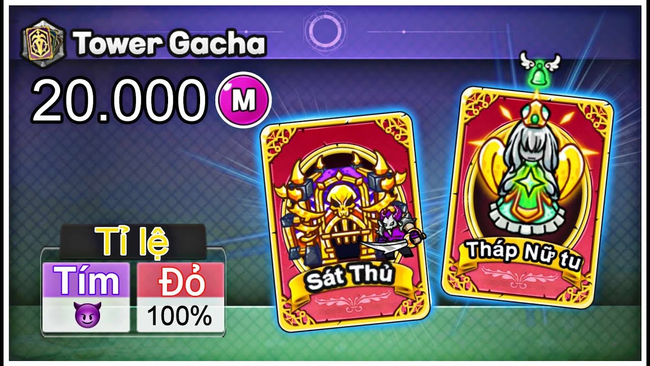 Gacha 20N xu luôn cho nó chuất! | Gold Tower Defence | Snow