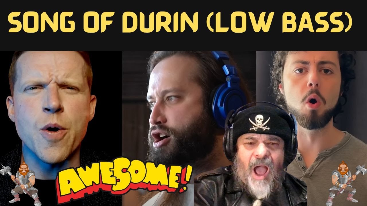Metal Dude (REACTION) Song of Durin (LOW BASS) feat. | Colm McGuinness | Jonathan Young | Bobby Bass