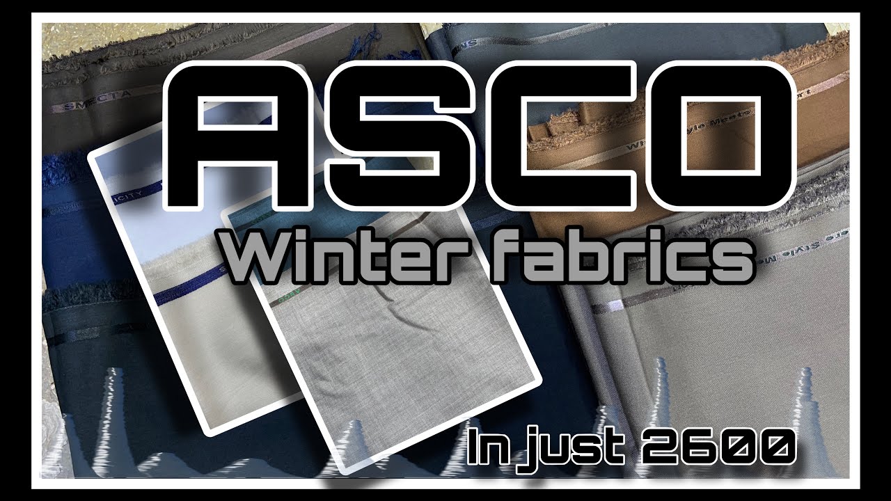 ASCO Fabric Winter Collection 2025 | Premium Wash & Wear for Men | Soft & Warm Fabric