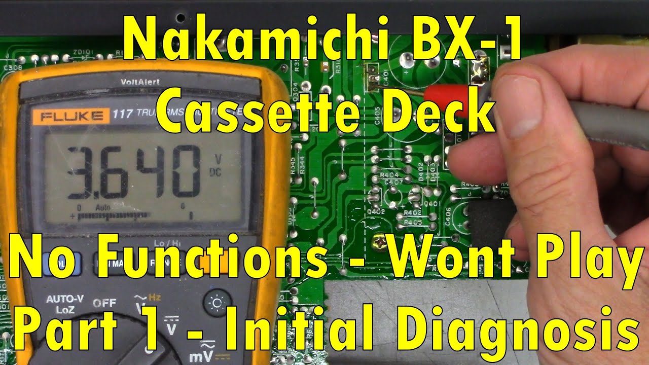 Кассетная дека Nakamichi BX-1 — Не воспроизводит — Нет функций — Проблемы с питанием. Часть 1 из ??