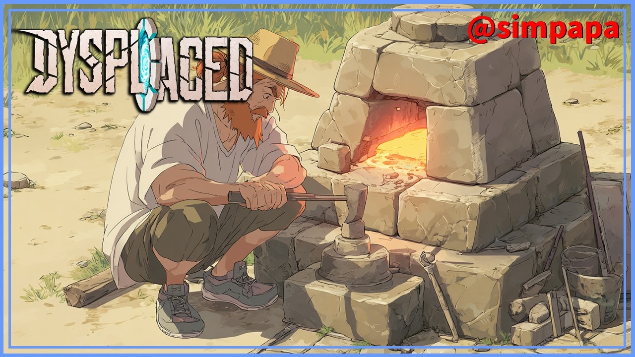 ＃03【DYSPLACED】銅の鉱石から銅のインゴットを作って装備は銅へ【ゲーム実況】