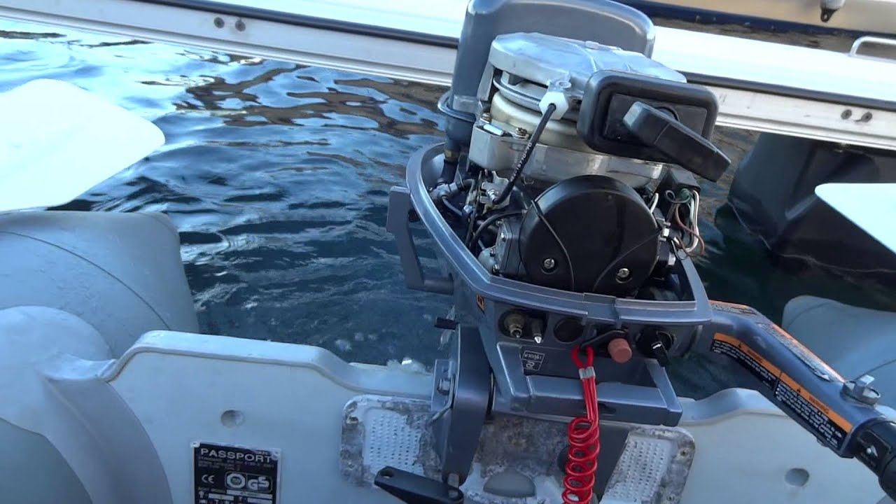 Test kj&oslash;ring av Yamaha 5hk med Maritim jolle 2