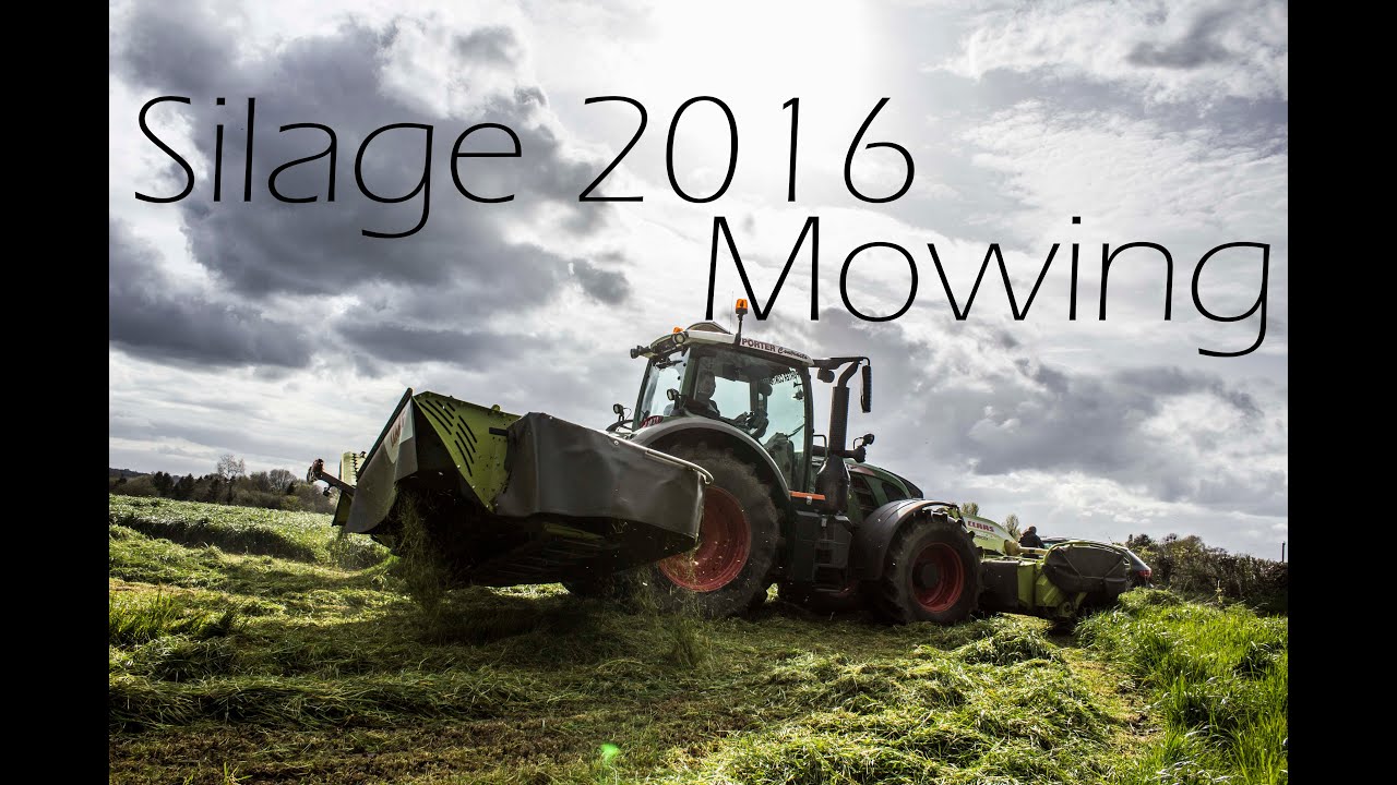 The Beginning of silage 2016 - Mowing - Porter Contracts - 4K