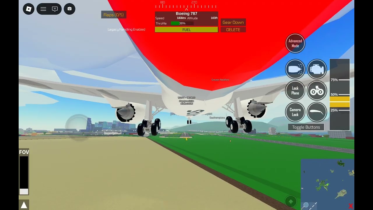 Trying to land smoothly in PTFS