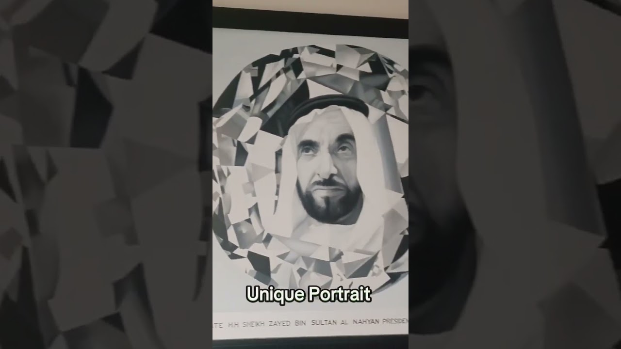 Portrait of Sheikh Zayed  #yearofzayed  #mohammedbinzayed #sheikhzayedfestival #art #artist #logo