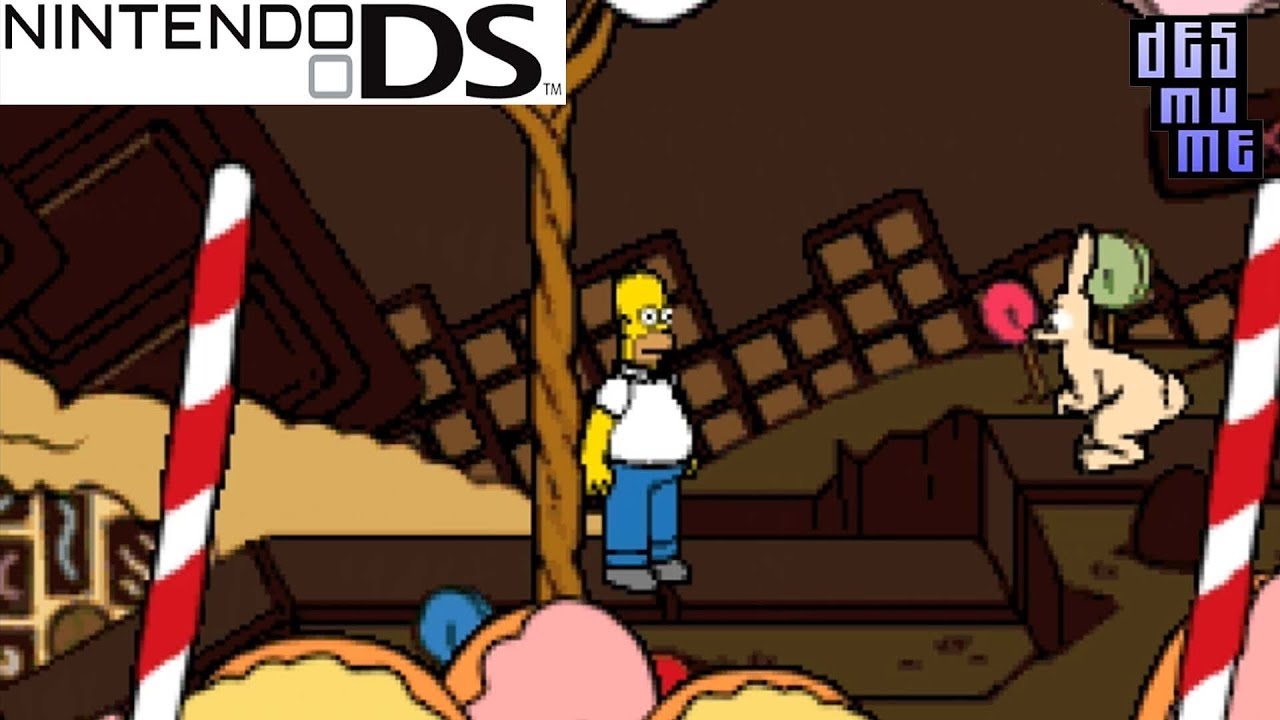 Игра «Симпсоны» — геймплей Nintendo DS (DeSmuME)