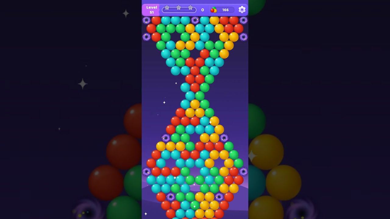 Jogo de bolinhas coloridas bubble shooter GAMEPLAY vídeo