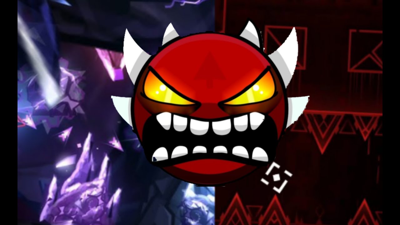 Je joue la easy demonlist ( geometry dash )