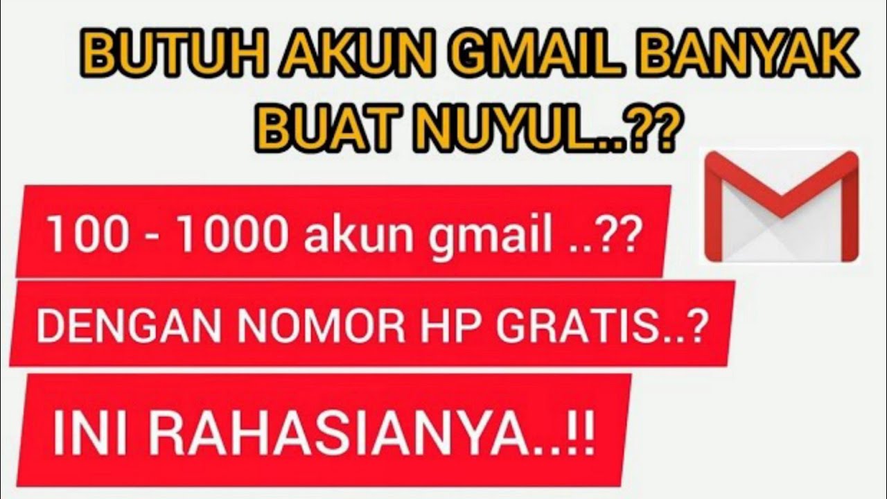 cara membuat banyak akun google / buat nuyul di aplikasi