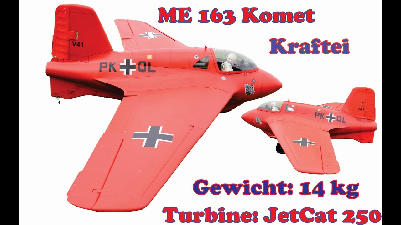 Turbinen Jet Messerschmitt Me 163 Komet / Kraftei