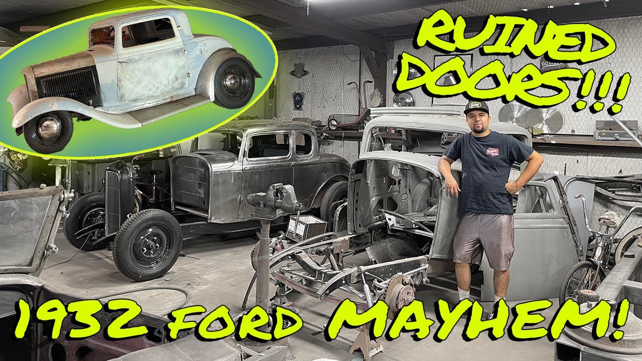 Slick 50 repairs a very rough pair of 1932 Ford 3 Window doors!!!
