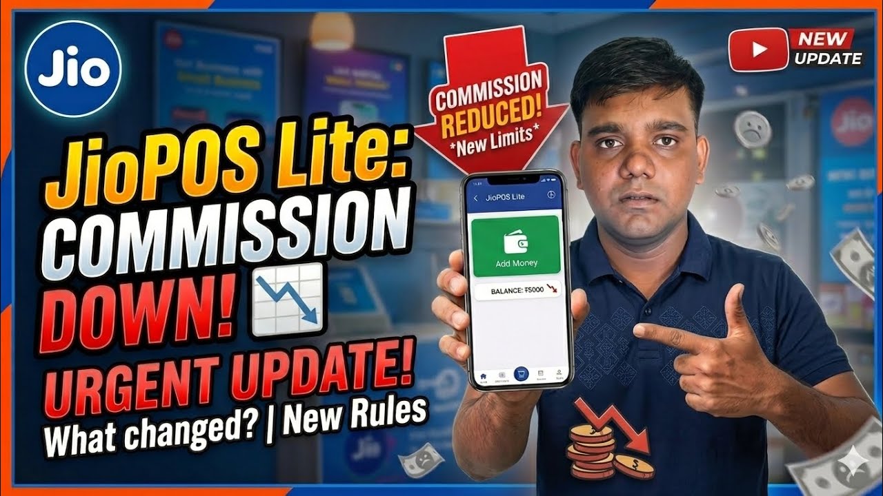Jio POS Lite New Update 2026 | Jio POS lite Commission Decrease! |Jio Pos Lite Load Money Commission