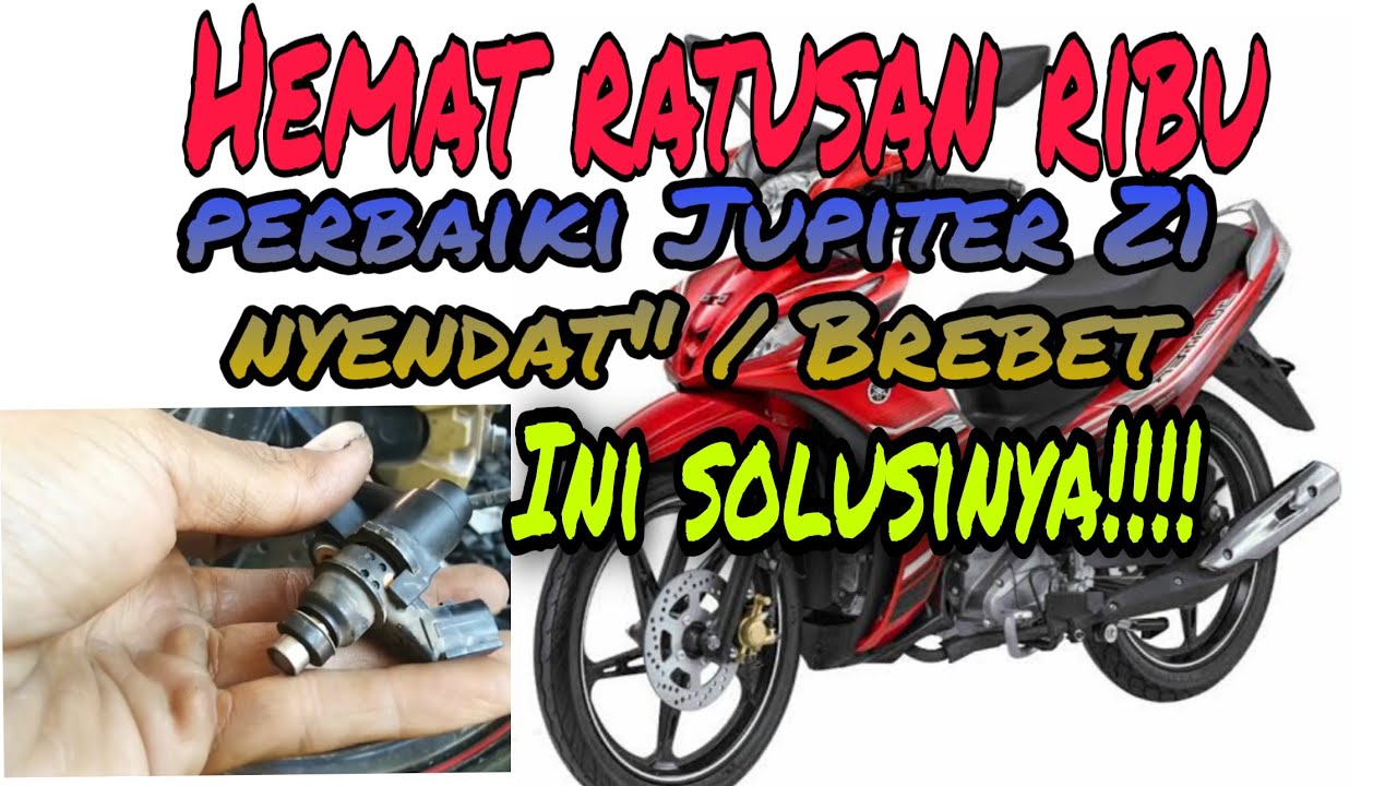 cara memperbaiki sepeda motor Jupiter Z1 FI  nyendat