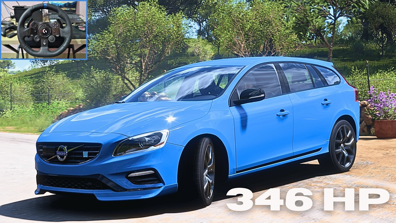 Volvo V60 Polestar 346HP SLEEPER WAGON | Forza Horizon 5 | Wheel Cam Drive