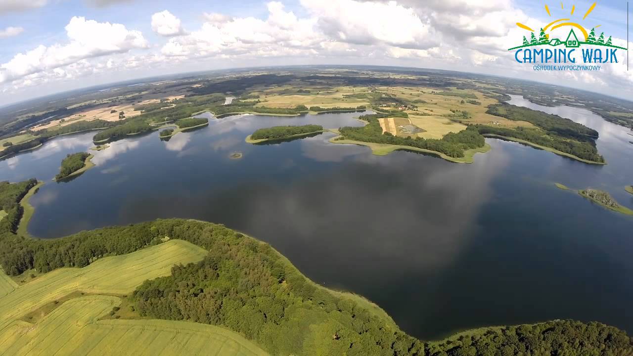 Camping WAJK i jezioro Drawsko z powietrza