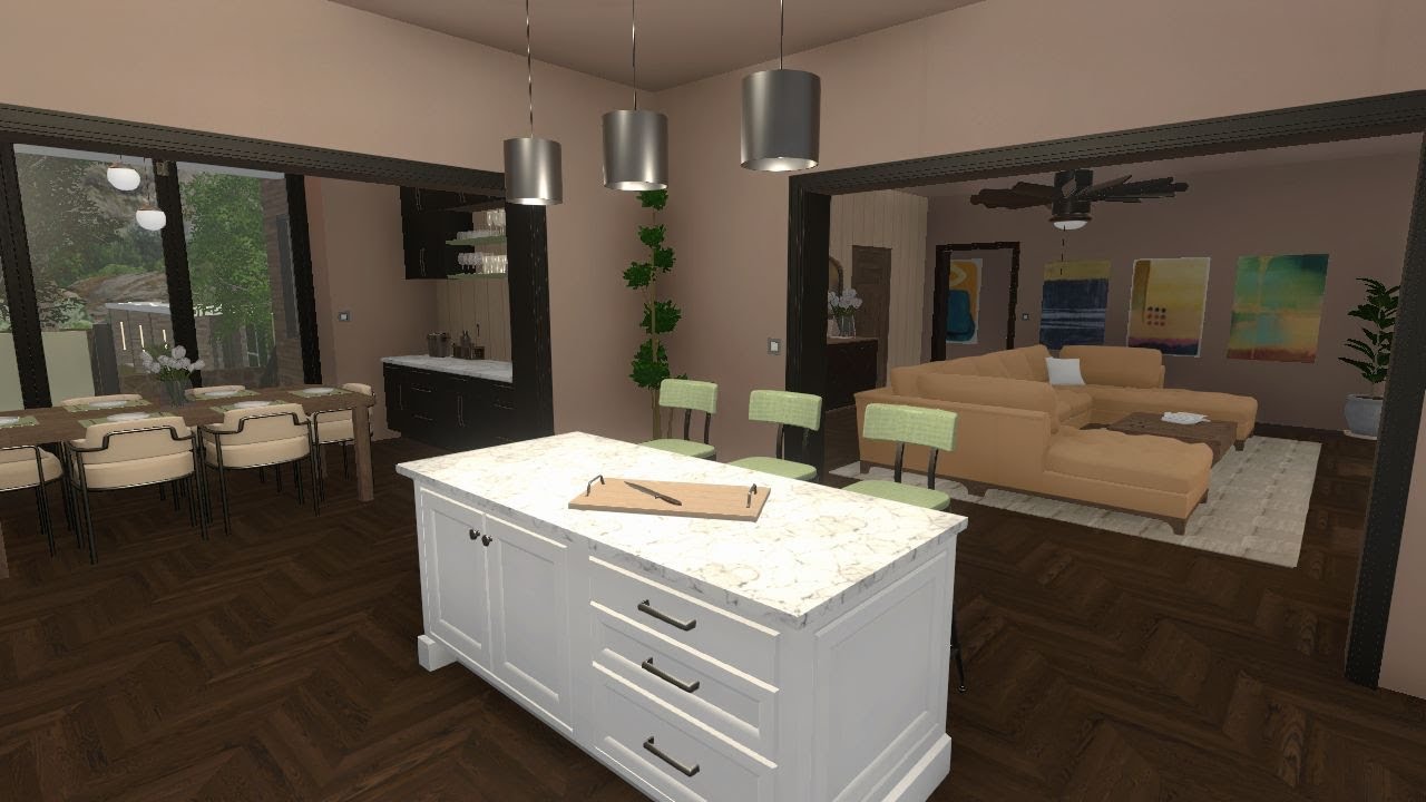 House Flipper Moonrise Falls - Mid-Century Modern Mansion