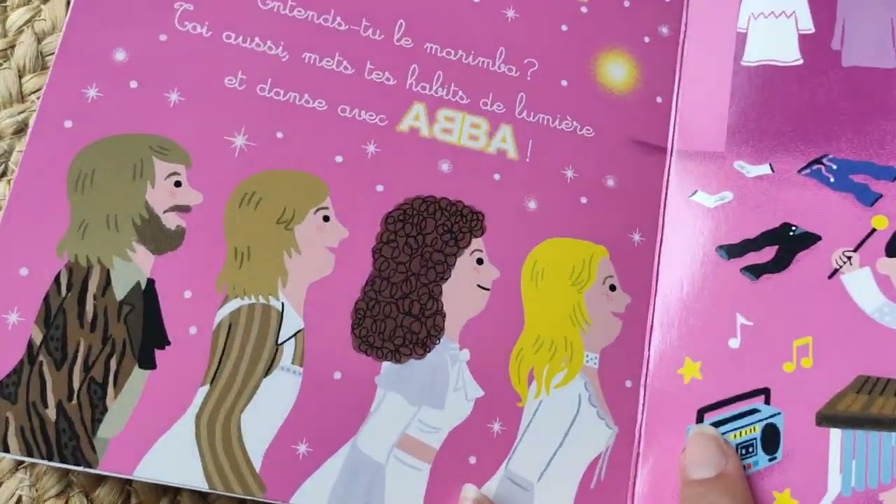 Livre sonore - Mes premières chansons d'Abba - Editions Gründ - Blog danslachambredemesenfants.fr