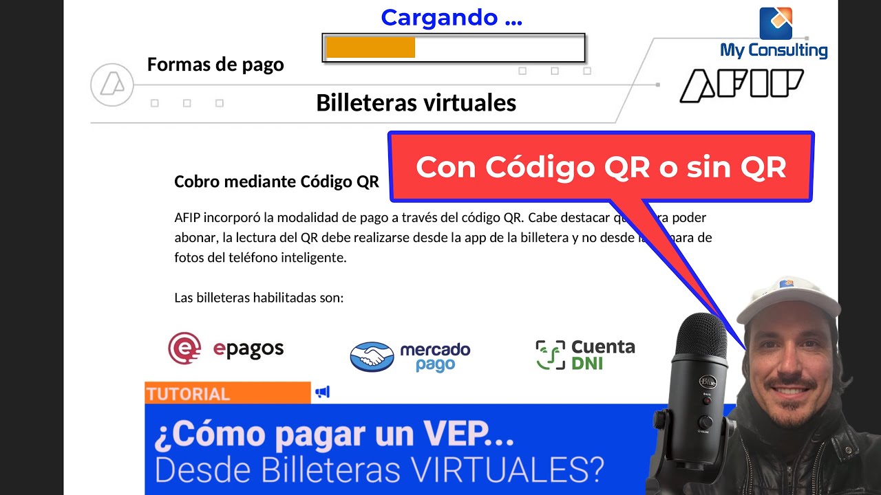 🛎️ Tutorial para generar un VEP AFIP Monotributo 🧐 Desde BILLETERAS VIRTUALES 🔴 Mercado Pago y otras