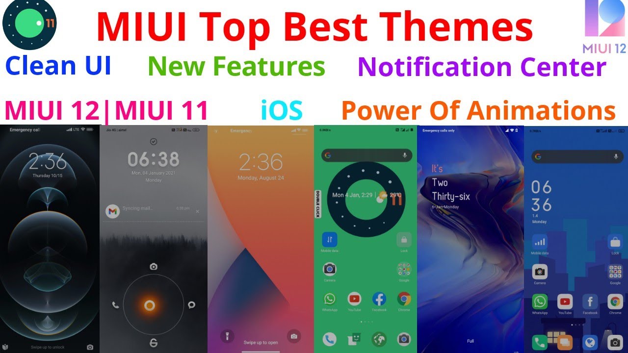 MIUI Top Best Themes | MIUI 12 Top Themes | Tamil