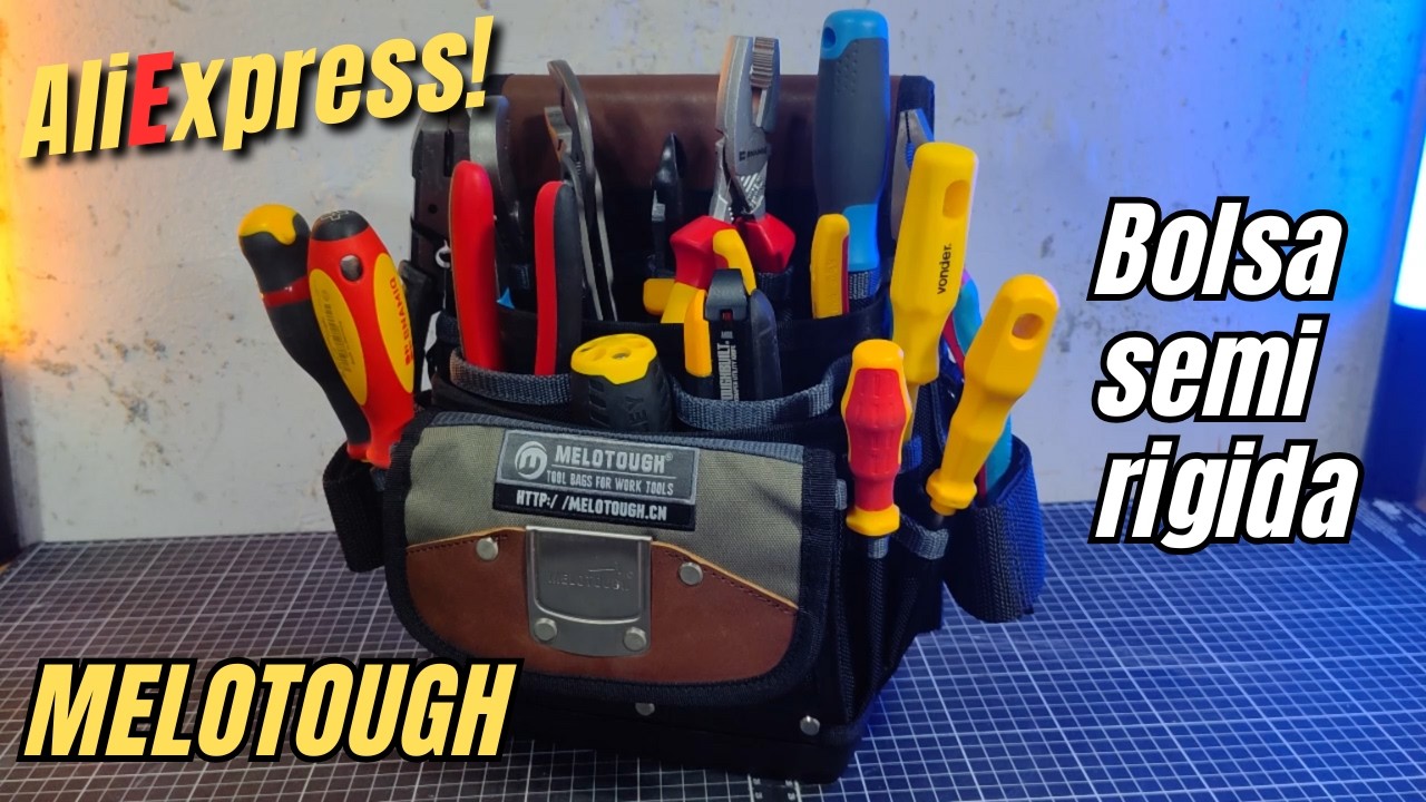 [Gigante] MELOTOUGH MV001-Grey - Bolsa de cinto para ferramentas  - Achei no AliExpress