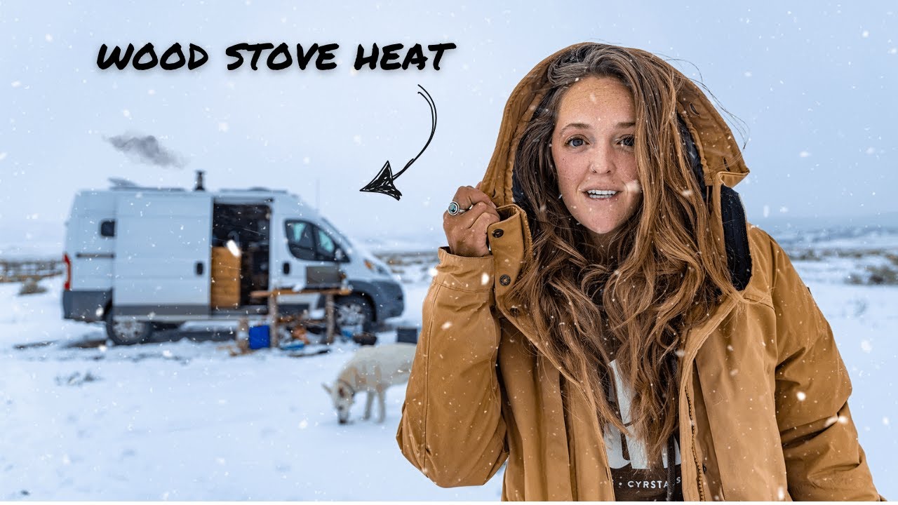 Surviving a Winter Snowstorm Off-Grid in My Van ❄️