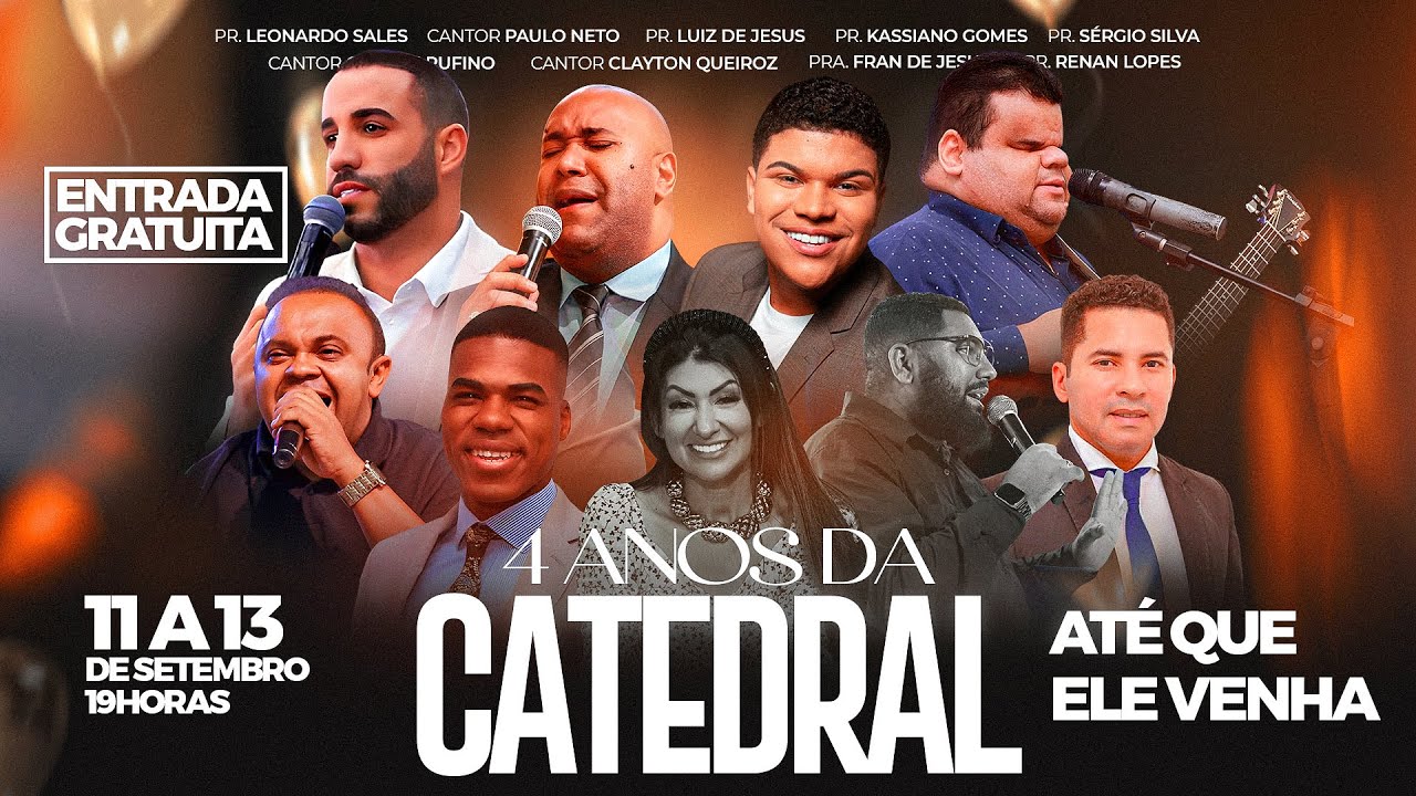 Leonardo sale ao vivo na catedral