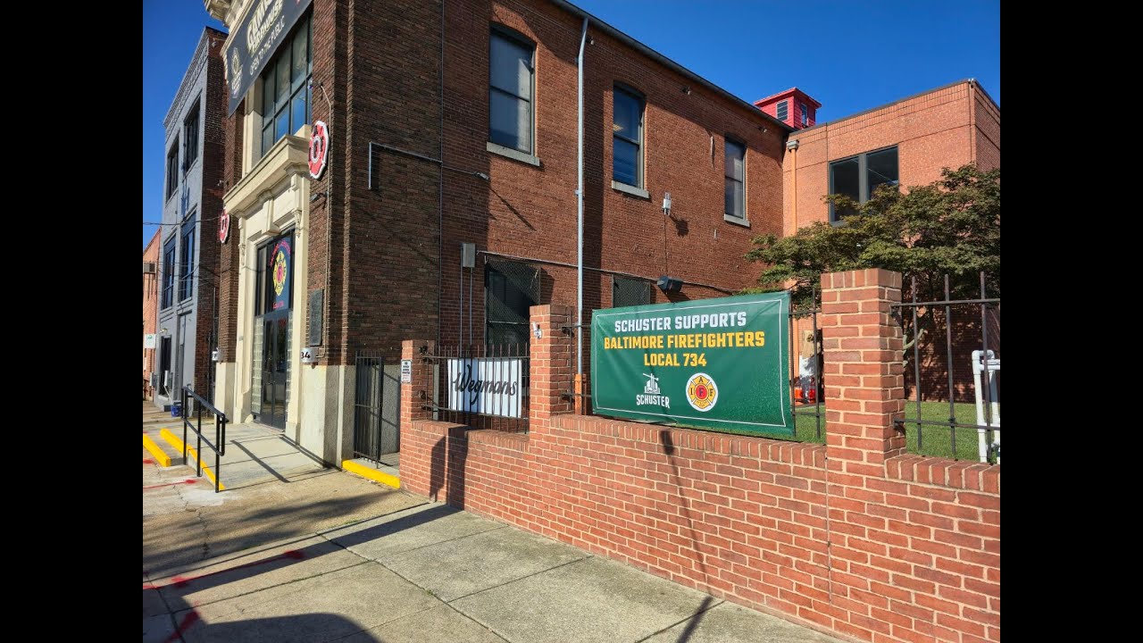 Baltimore Local 734 Firehouse Where Schuster Concrete poured a new pad for the parking lot.