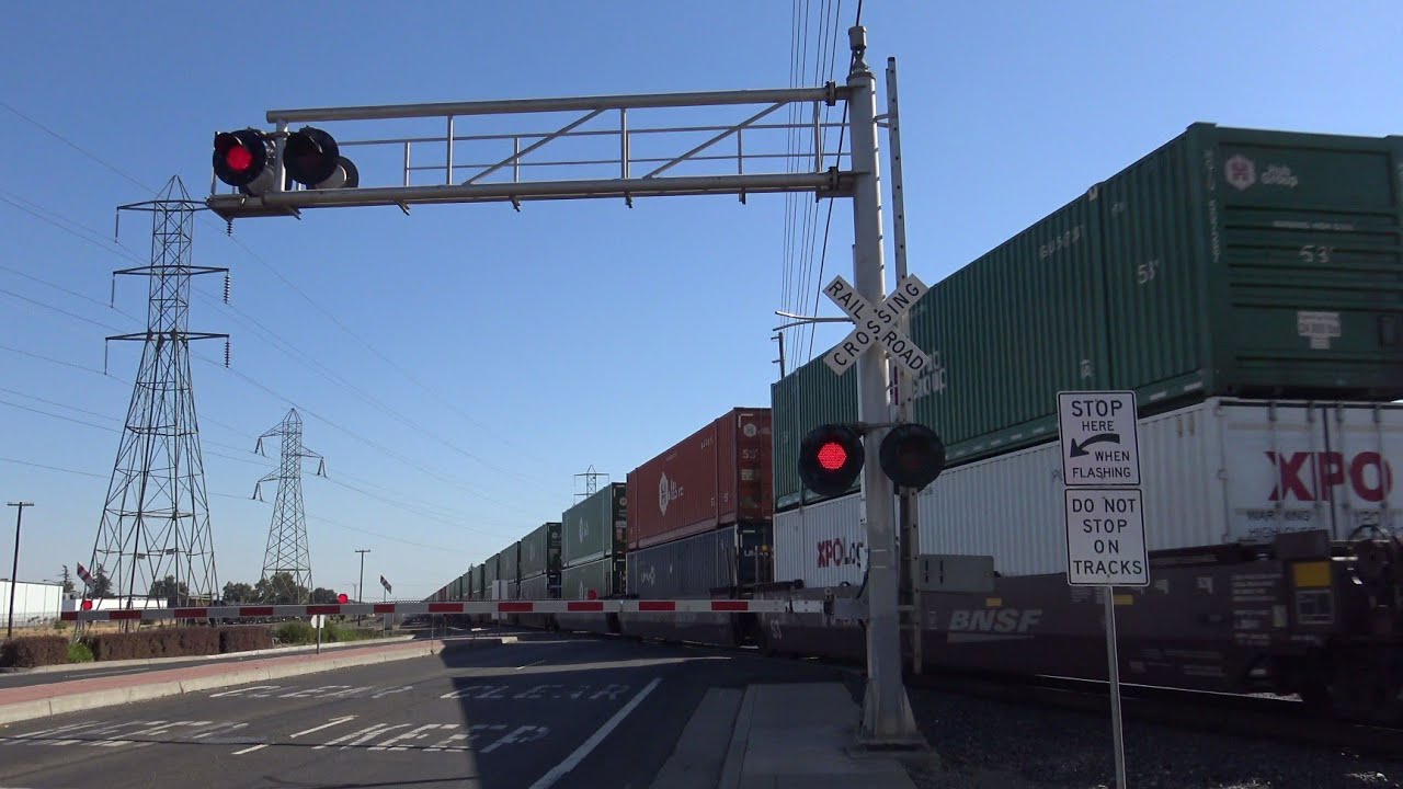 UP 7446 ZBRLA Intermodal South, Power Inn Rd. Railroad Crossing, Sacramento CA