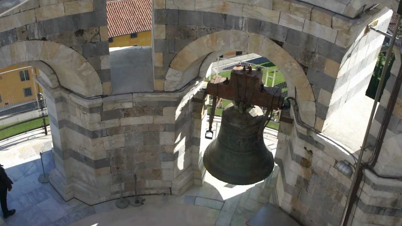 The Leaning Tower of Pisa (Torre Pendente):  Bells ringing
