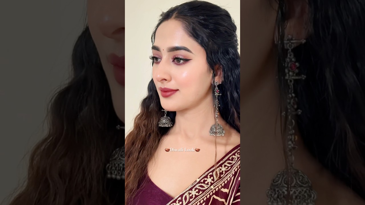 🪔Diwali Makeup Look🪔 #diwali #festivemakeup #festivelook #youtubeshorts
