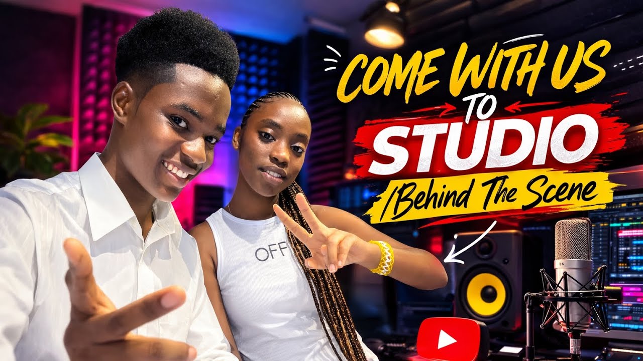 Come With Us ❤️ to Music studio../..Behind the scene 📸📷 Vlog_🎥📹🤳🔥🔥................@calebnzola 