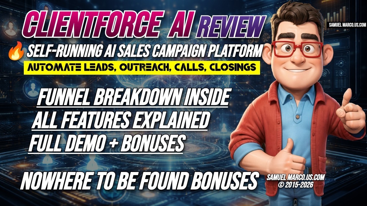 ClientForce AI Review: Self-Running Sales Agents! 🔴 DEMO + OTO + BONUS 🔴 ClientForce AI Review