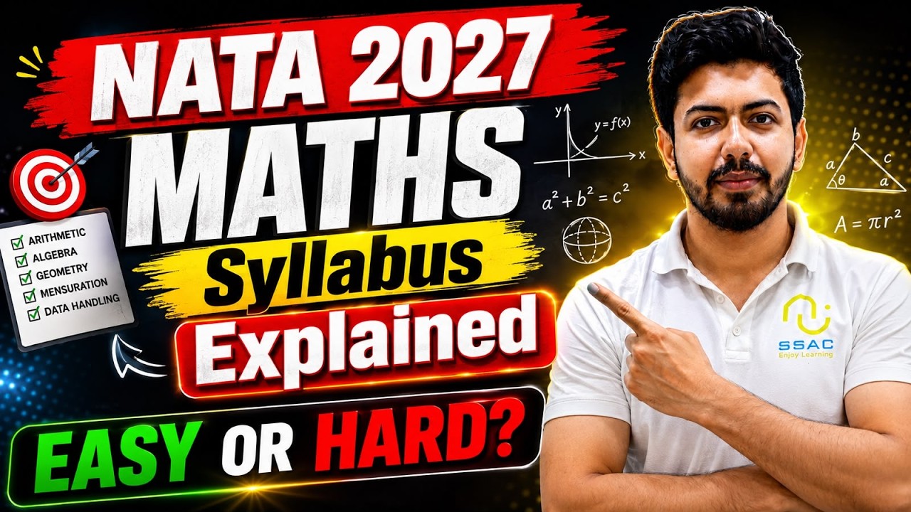 NATA 2027 Maths Syllabus Explained | Complete Preparation Strategy