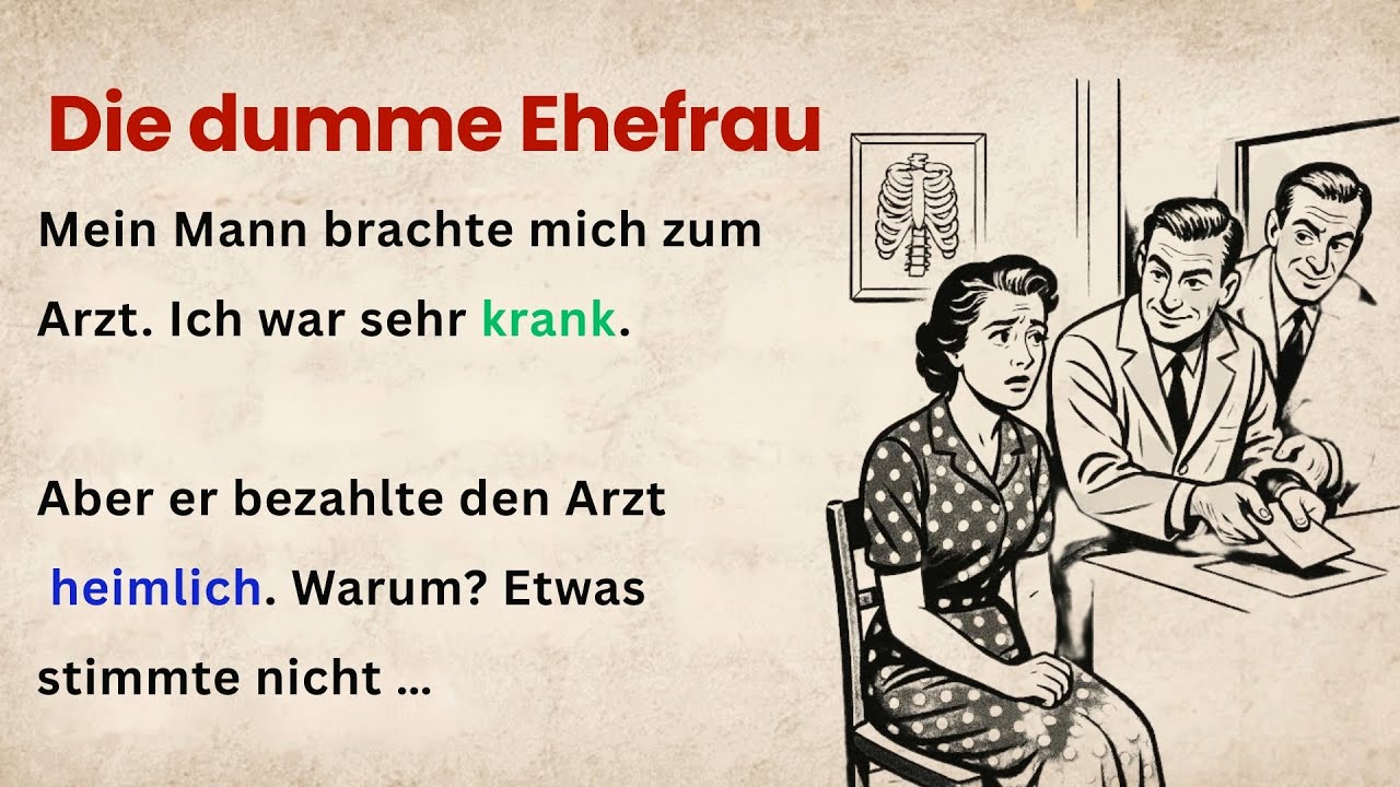 Die dumme Ehefrau | Deutsch lernen mit einer Geschichte (A1–A2, langsam gesprochen)
