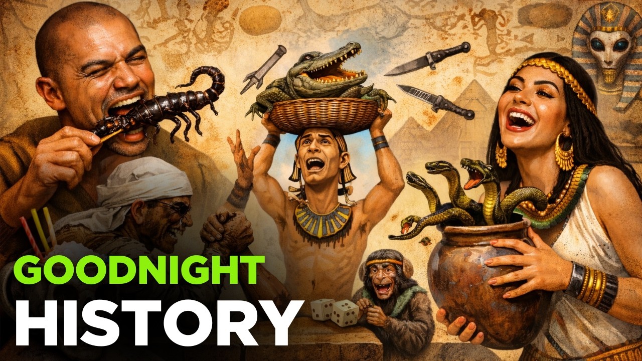 WEIRD Ways Ancient Egyptians Had FUN | History Stories For Sleep - (Black screen & Fire ambience)